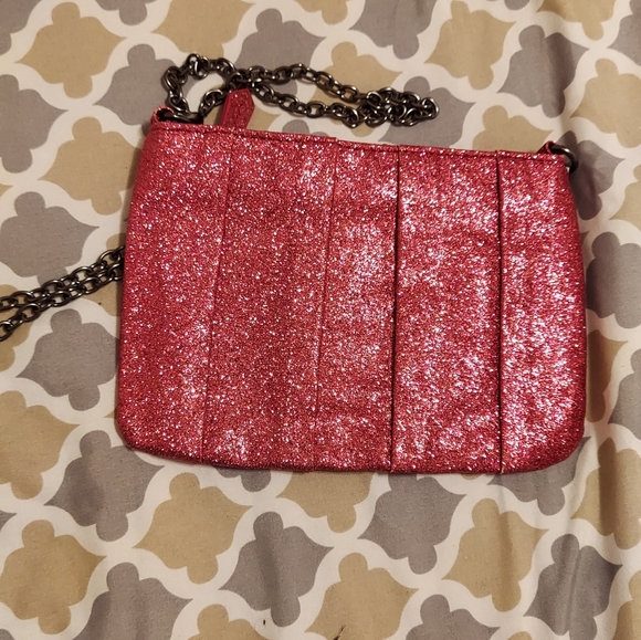 NWOT Sparkly glitter Pink Barbie BCBG purse - Picture 4 of 6